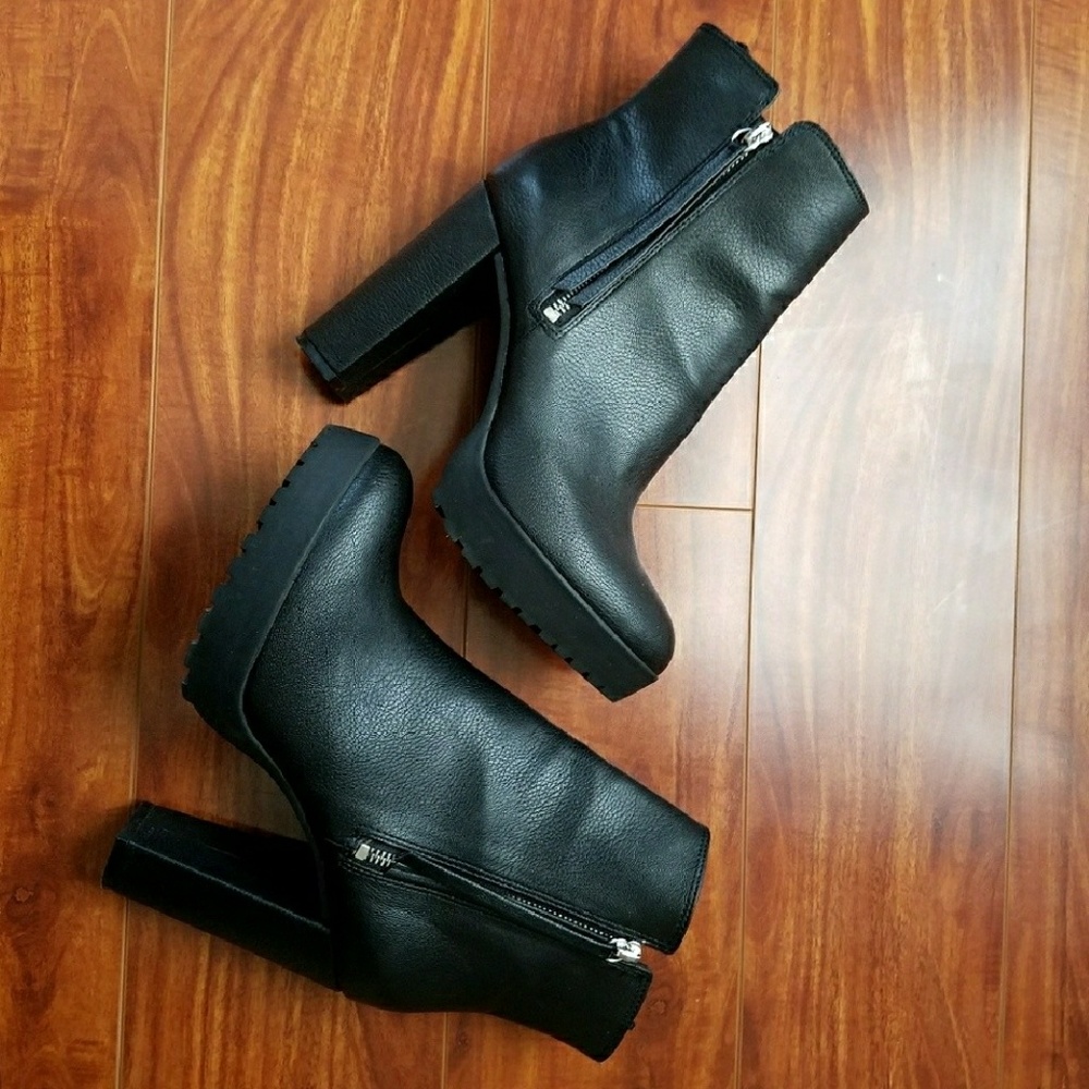 H&M Black Heeled Booties